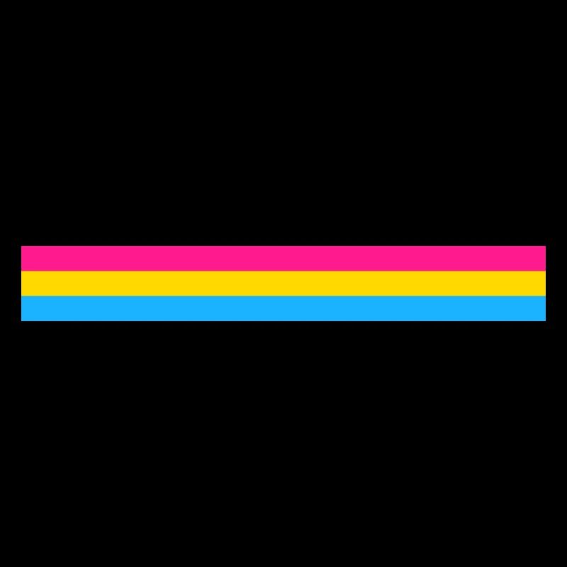 Pansexual flag as a stripe
