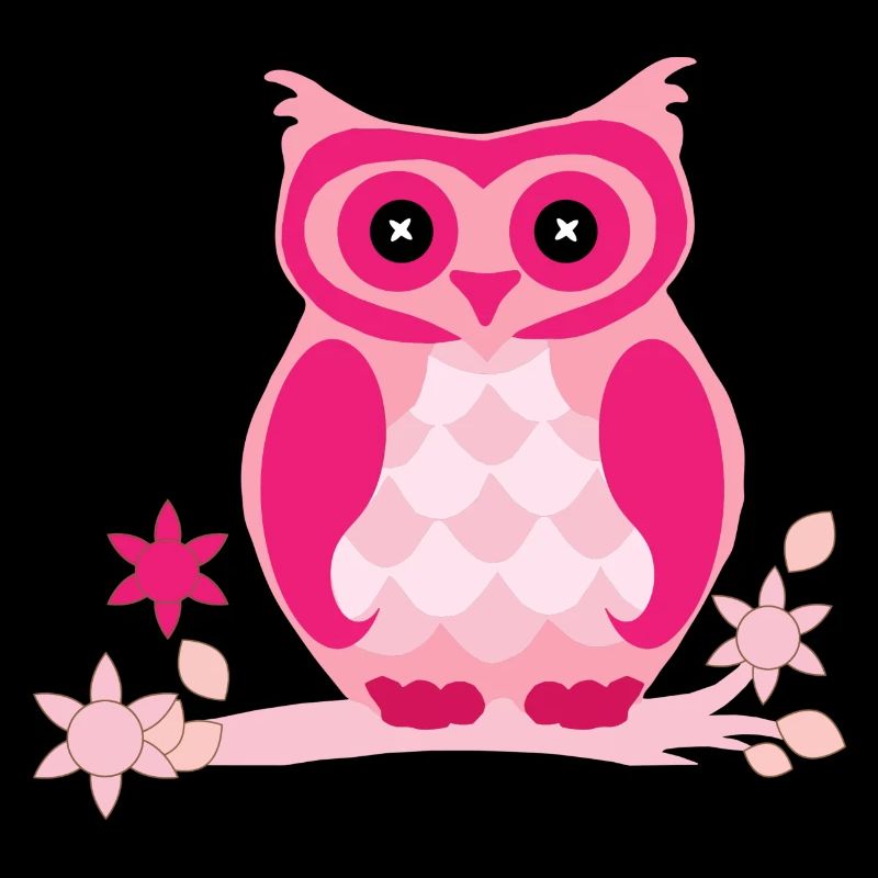 Pinke Eule