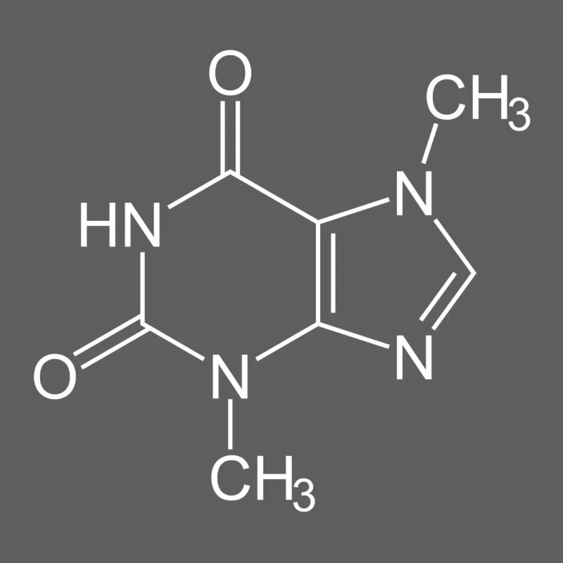 Theobromine chocolate structural formula