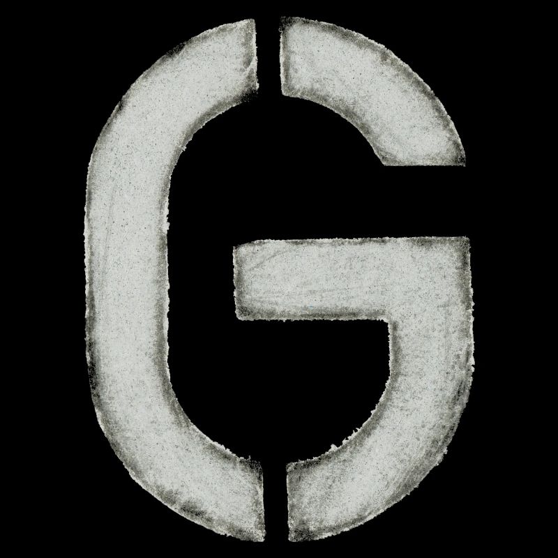 G - Buchstabe (Schablone/ Stencil)
