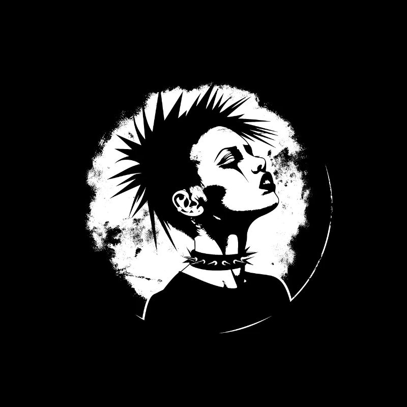 Punk's Not Dead: Striking Silhouette Tee