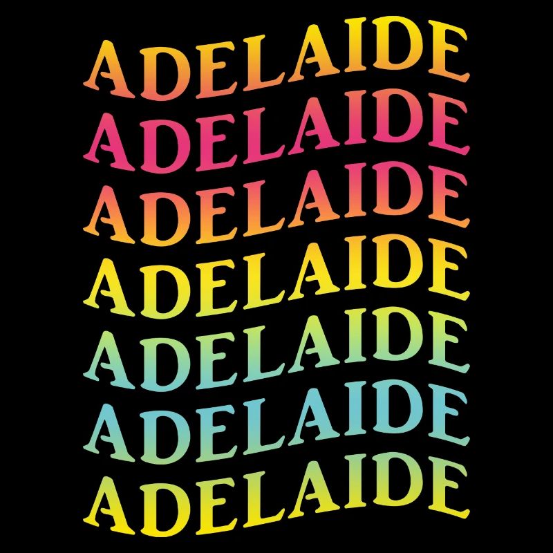 Adelaide wave effect t-shirt gift idea