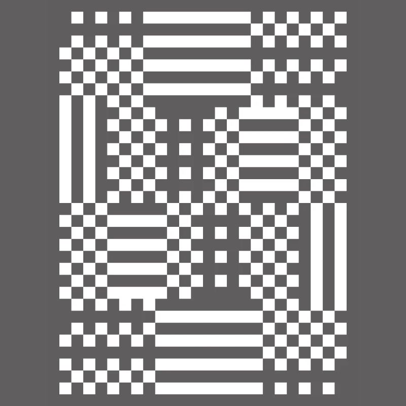 GridFlux Monochrome Optical Pattern