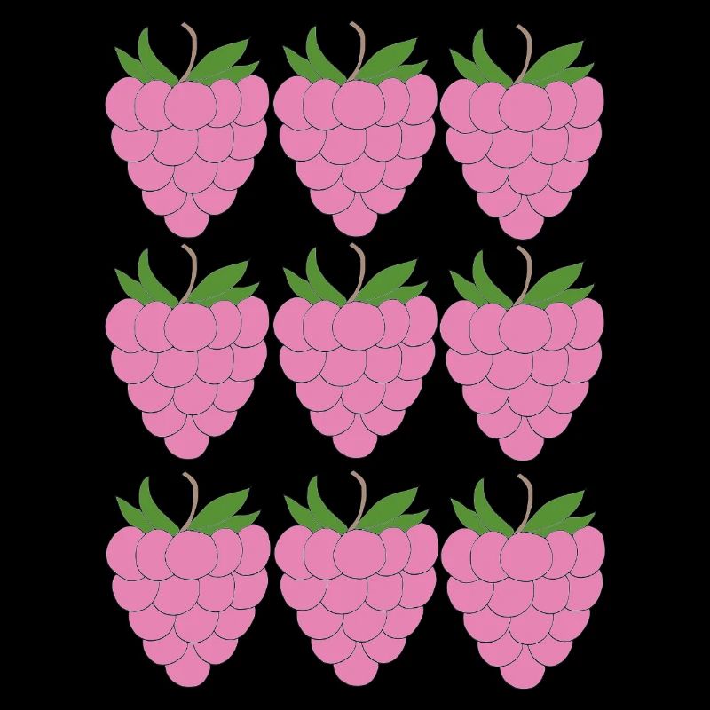 Raspberry Grid Pattern