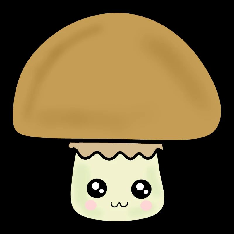 Champignon Kawaii champignon mignon avec visage