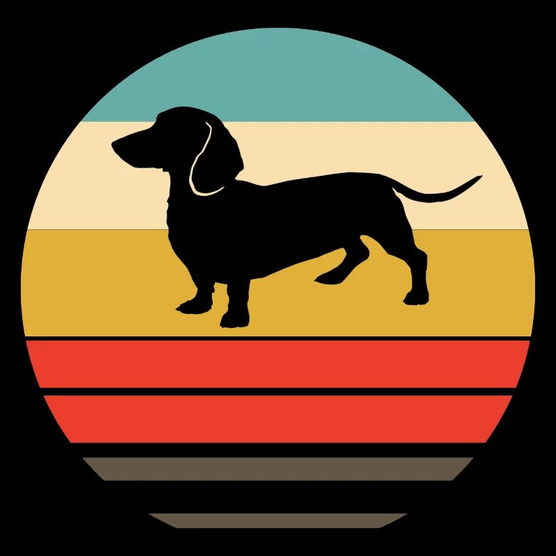 Retro Dackel Geschenk