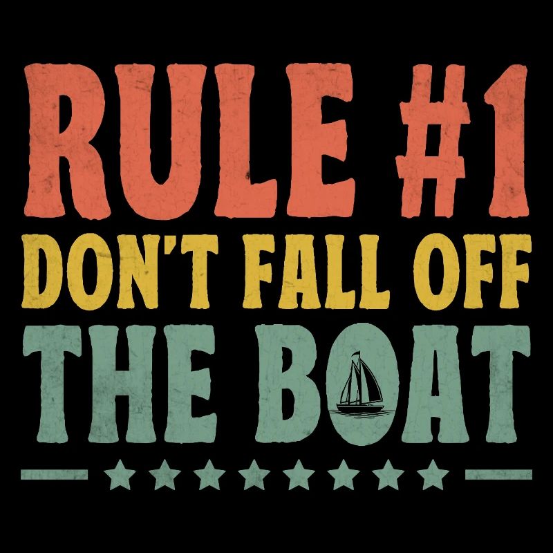 Regel # Fallen Sie nicht vom Boot Paddelboot