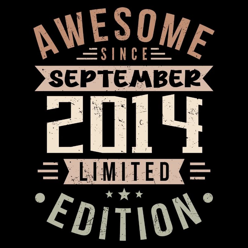 2014 Septembre Anniversaire Né Septembre 2014