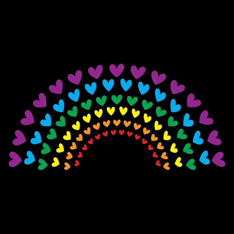 Regenbogen der Herzen