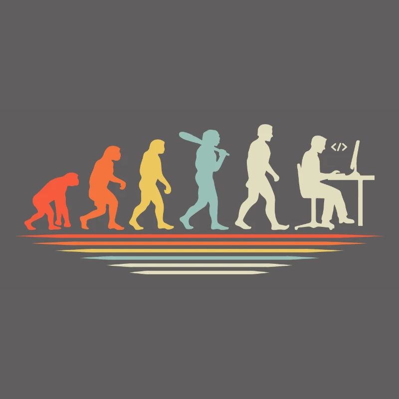 Kaffee-Codierung Evolution Programmierer Entwickler Nerd Coffe