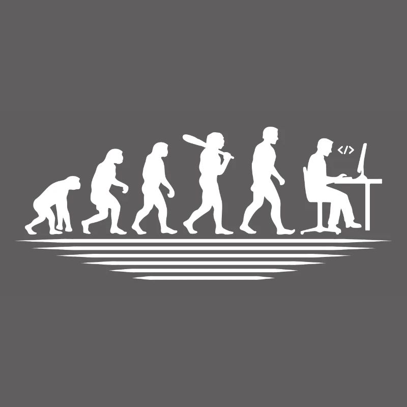 Kaffee-Codierung Evolution Programmierer Entwickler Nerd Coffe