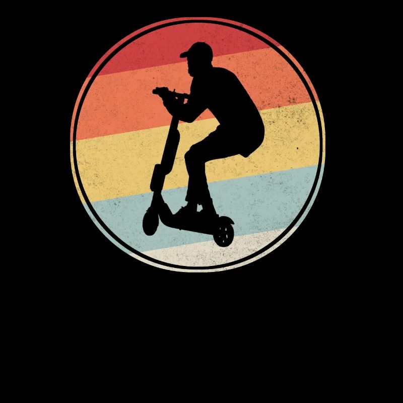 Cadeau de cavalier de scooter de scooter de cascade