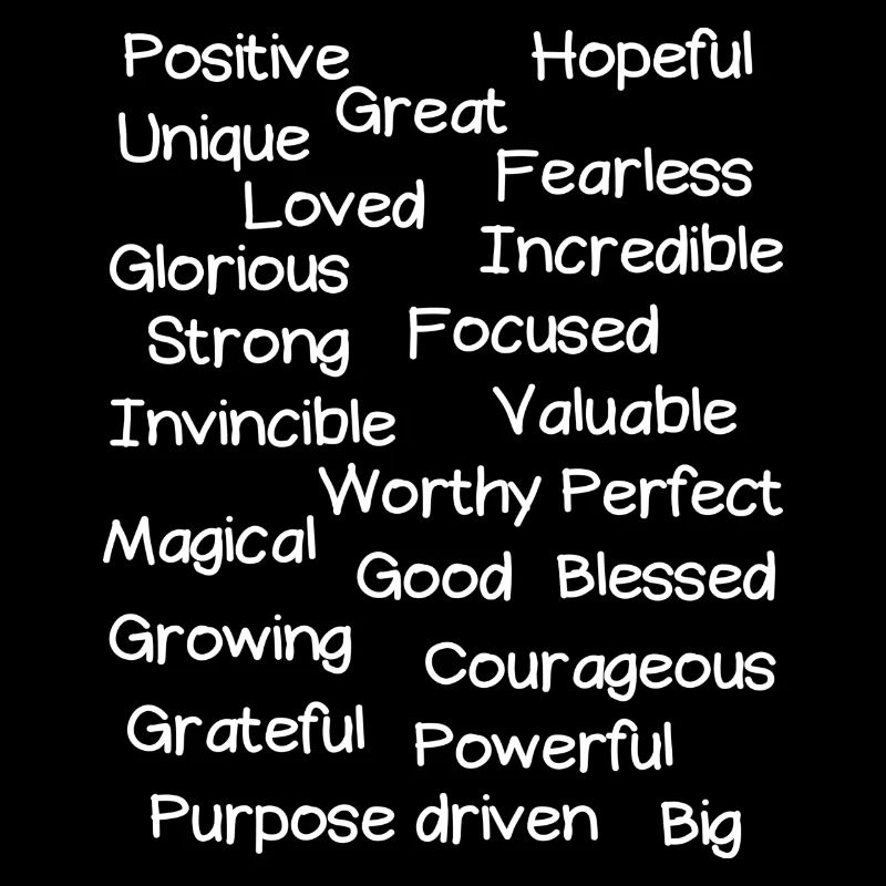 positive affirmations words