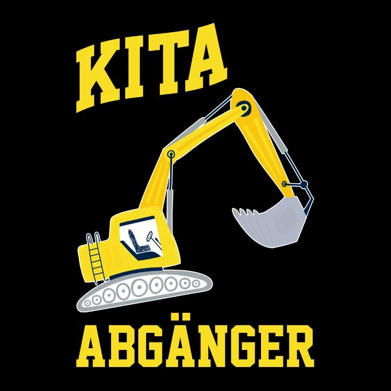 Kita Abgänger Bagger Kindergarten Geschenk