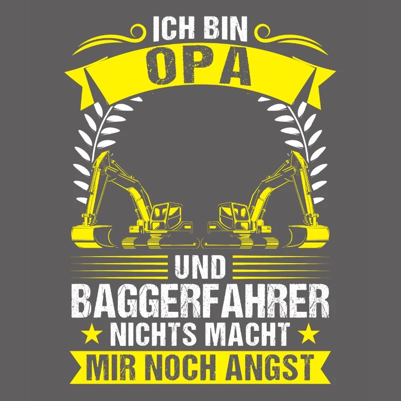Baggerfahrer Opa Bagger Geschenk
