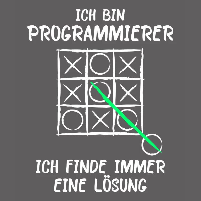 Ich bin Programmierer Lösung Spruch Computer Nerd