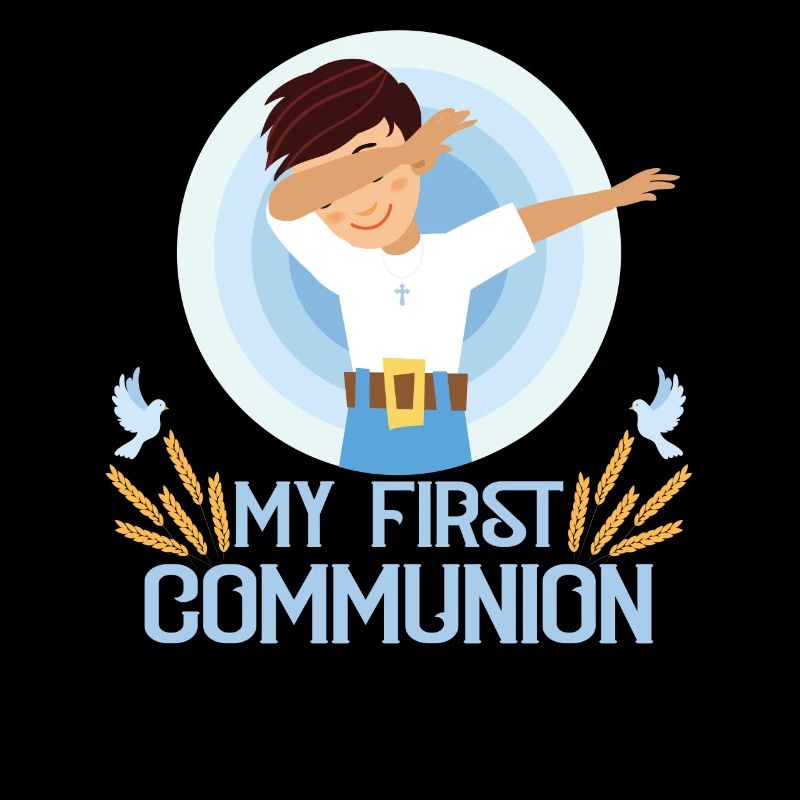 My First Holy Communion Dabbing Garçon