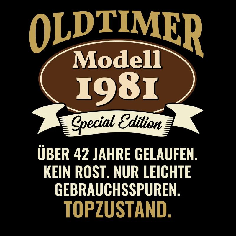 42 Jahre Oldtimer Modell 1981 42. Geburtstag