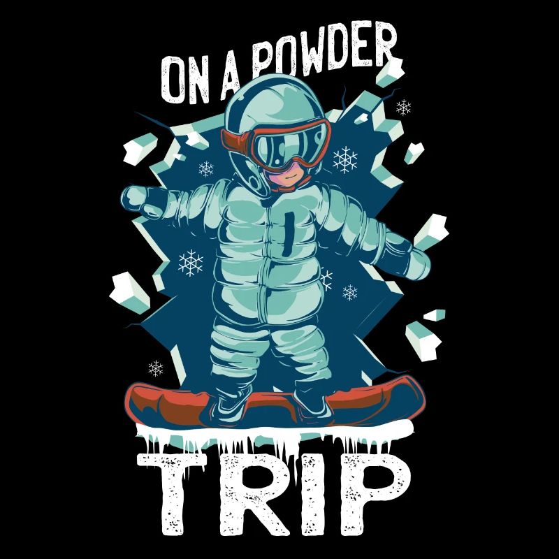 Auf Einer Pulvertour Snow Mountain Boarding