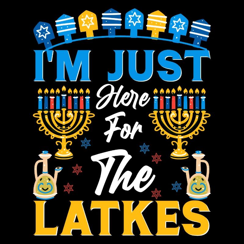 Hanoukka Hanoukka Dreidel Latkes Hanoukka