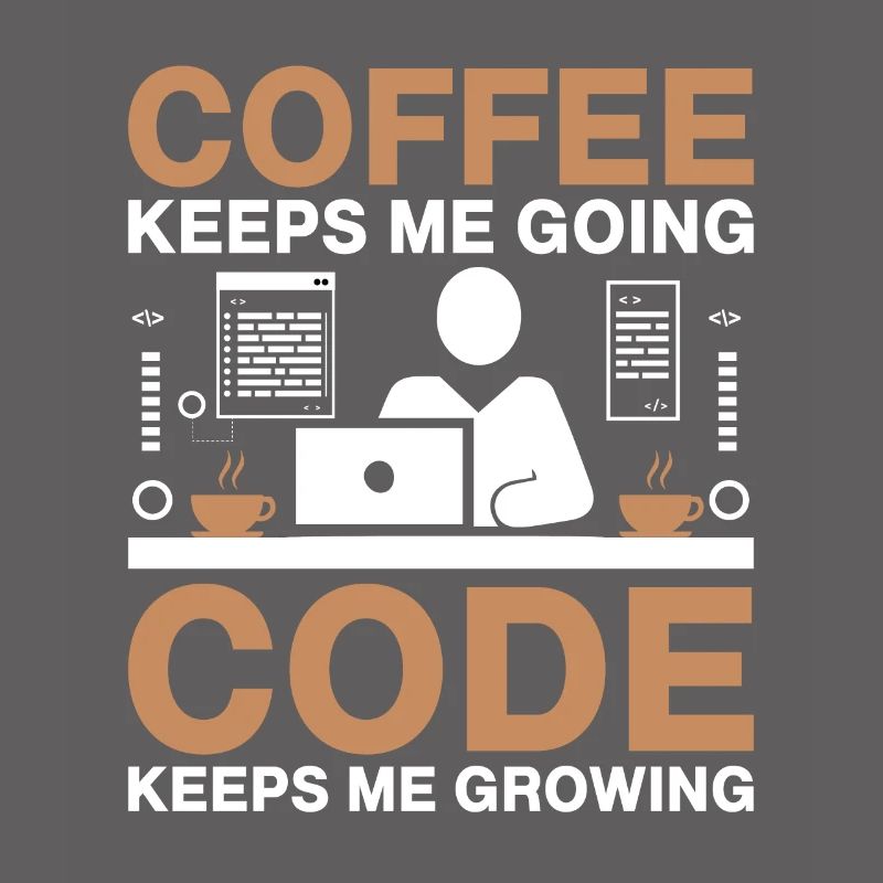 Kaffee-Codierung Programmierer Programmierer Entwickler Nerd Coff