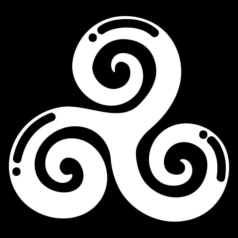 celtic triskele blanc cadeau original