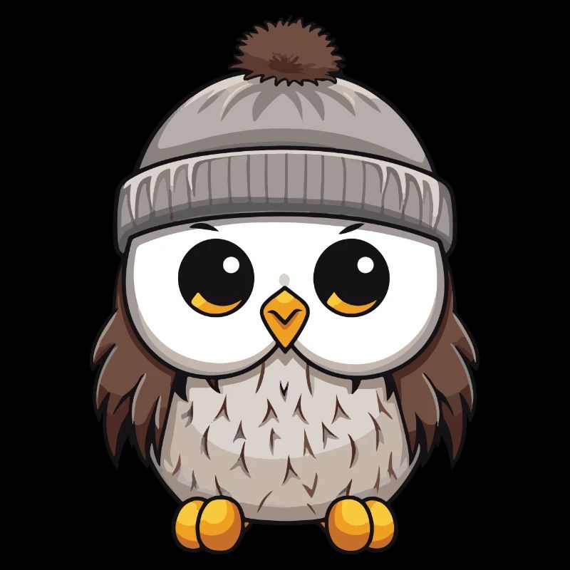 Eule Comic Winter Cozy