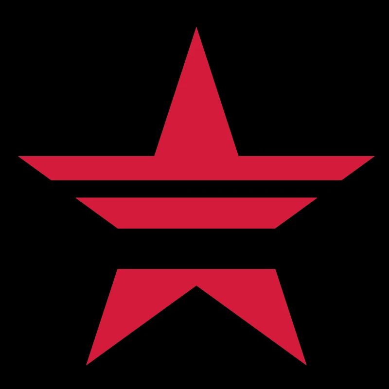 SHARP red cutout STAR