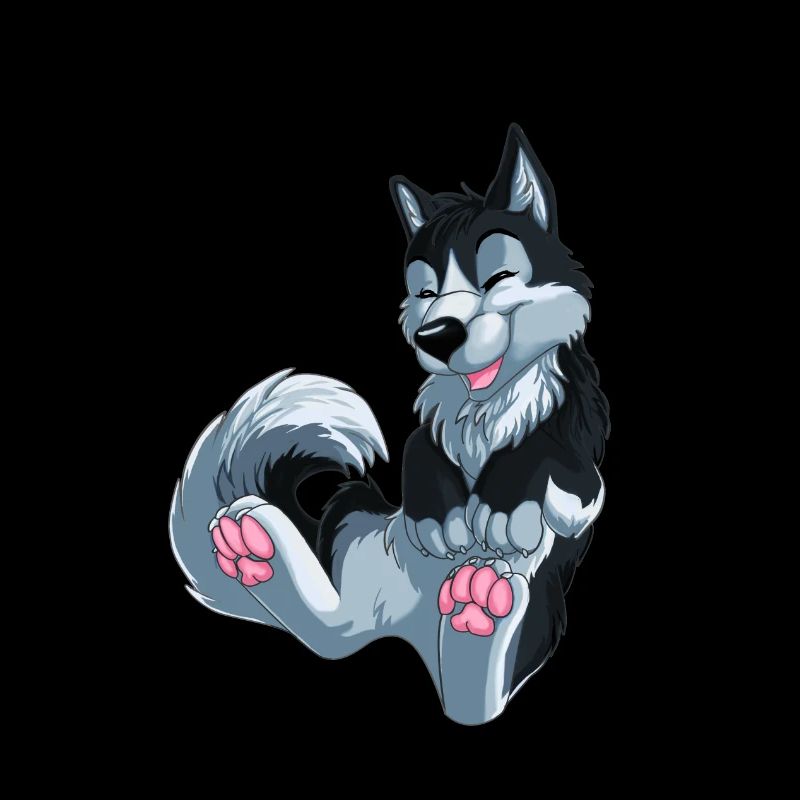 schwarzer Husky
