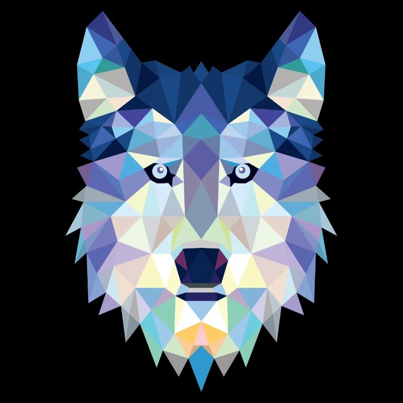 Wolf Wolfskopf graphique Meute loups idée cadeau