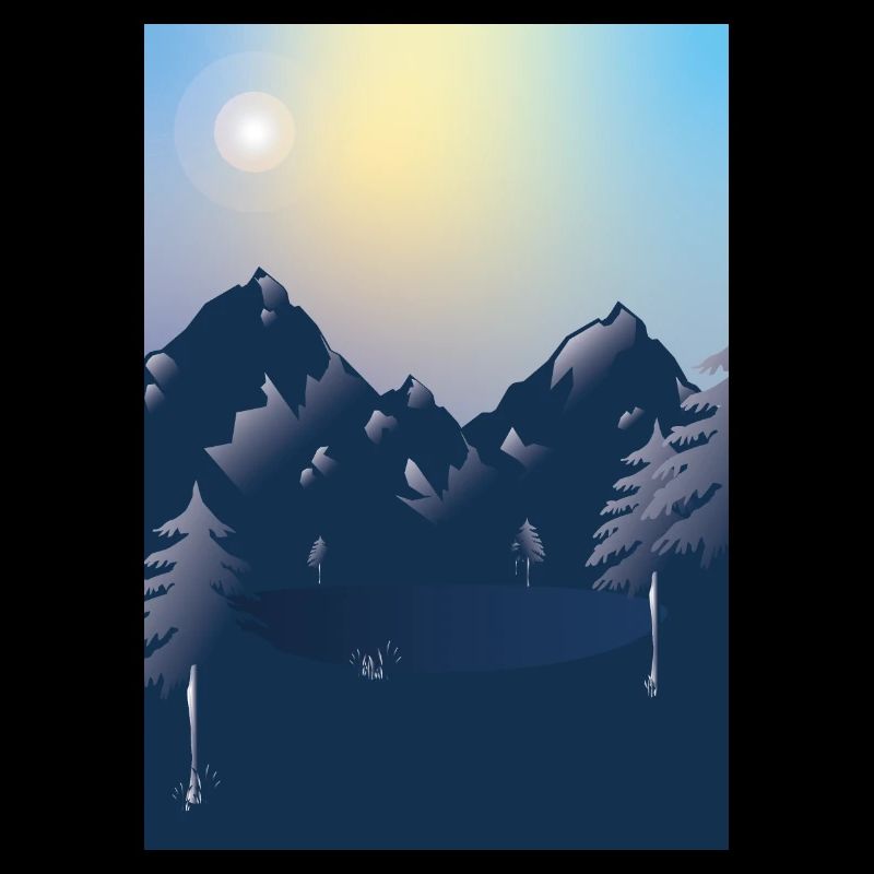Berge mit See