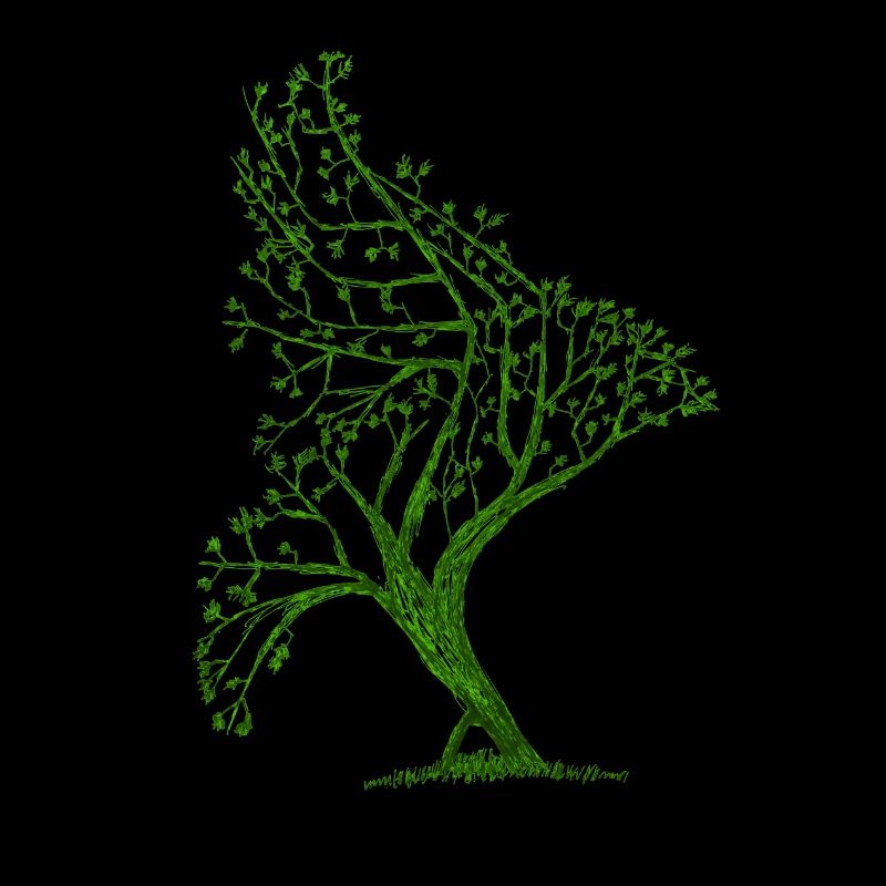 Tree Bird Shape