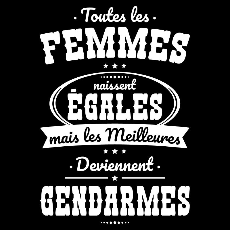 Femmes égales les meilleures deviennent gendarmes
