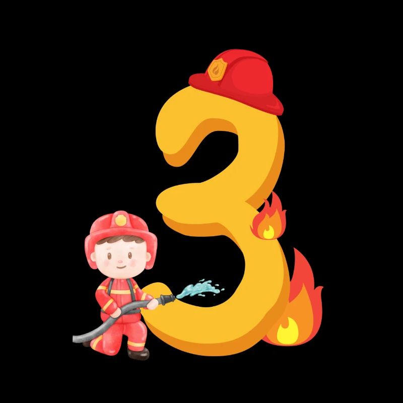 Third Birthday Fire Brigade Fire Extinguishing for the 3rd