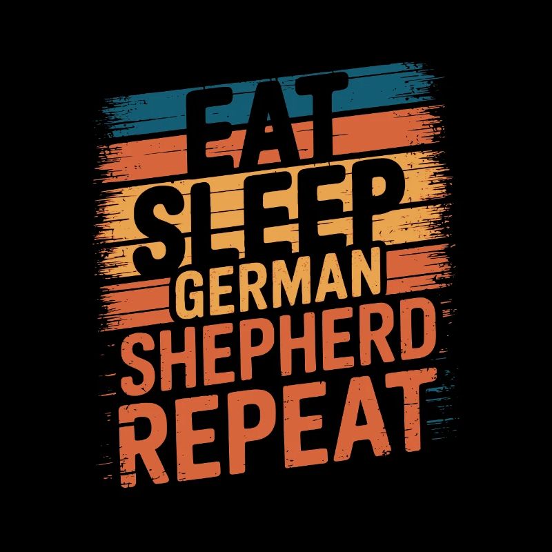 Manger. Dormir. Berger allemand. Répéter.