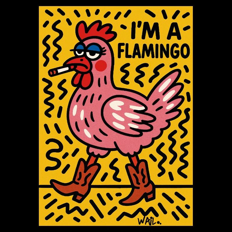 Ich bin ein Flamingo
