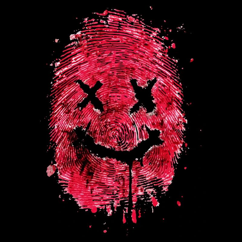 Empreinte digitale avec un message amical