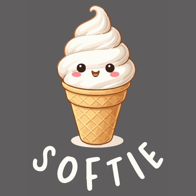 Softie. Softeis Liebe Eiscreme Statement