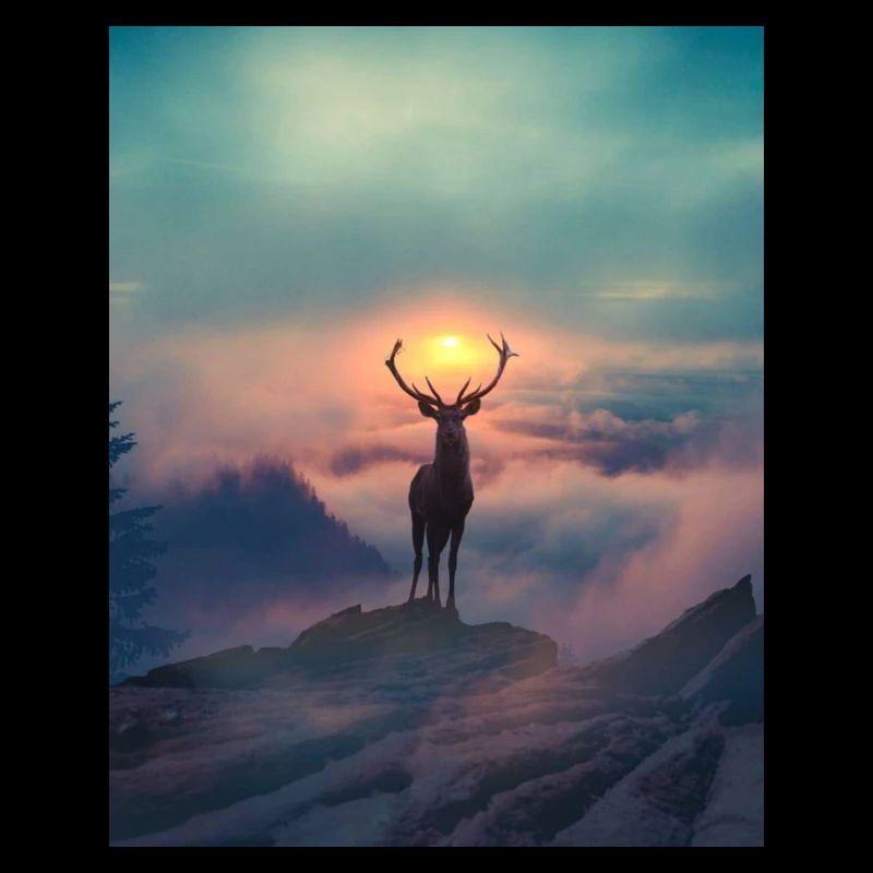 Cerf du soleil