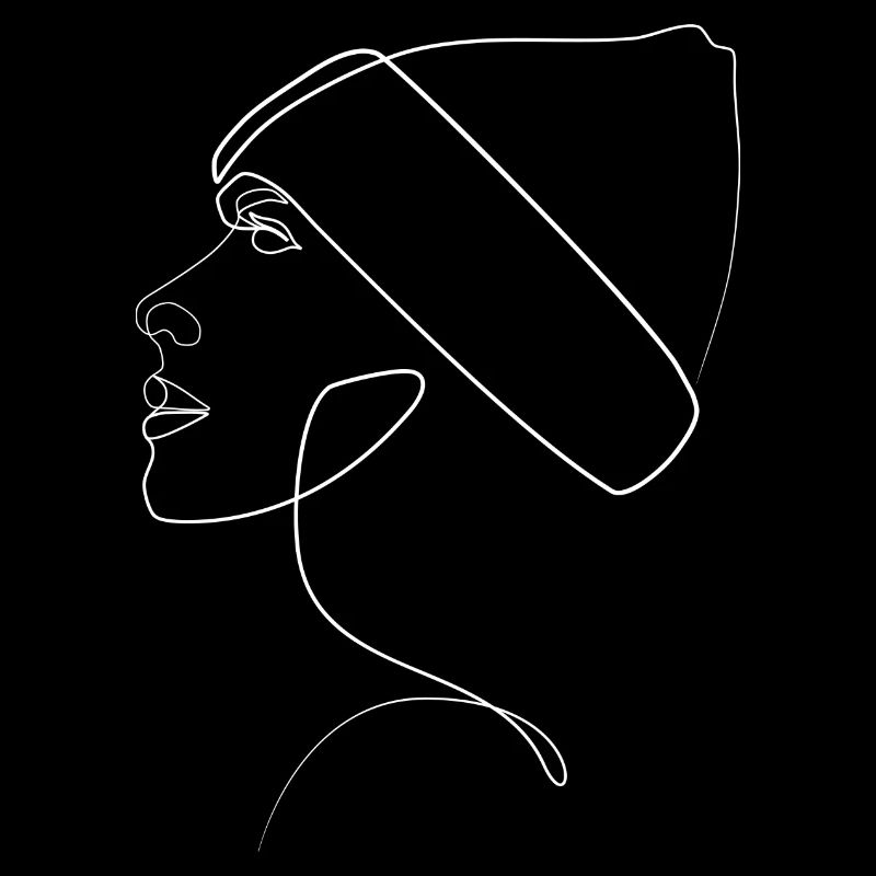 Frau mit Mütze