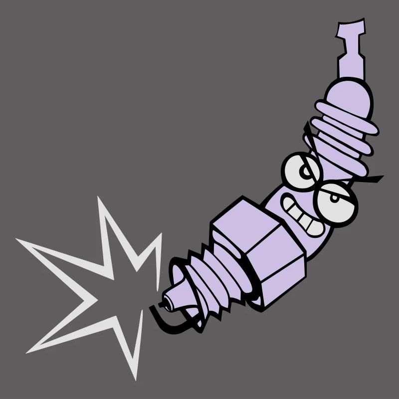 Spark plug with color changing function
