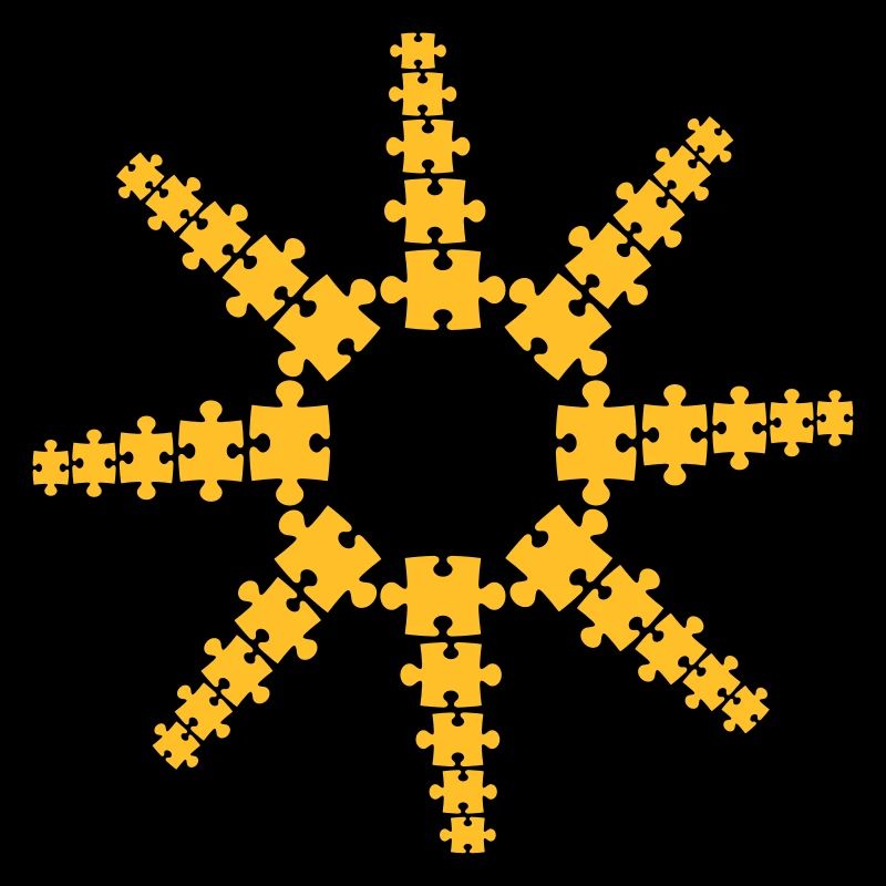 star puzzle sun pattern piece puzzle game puzzled