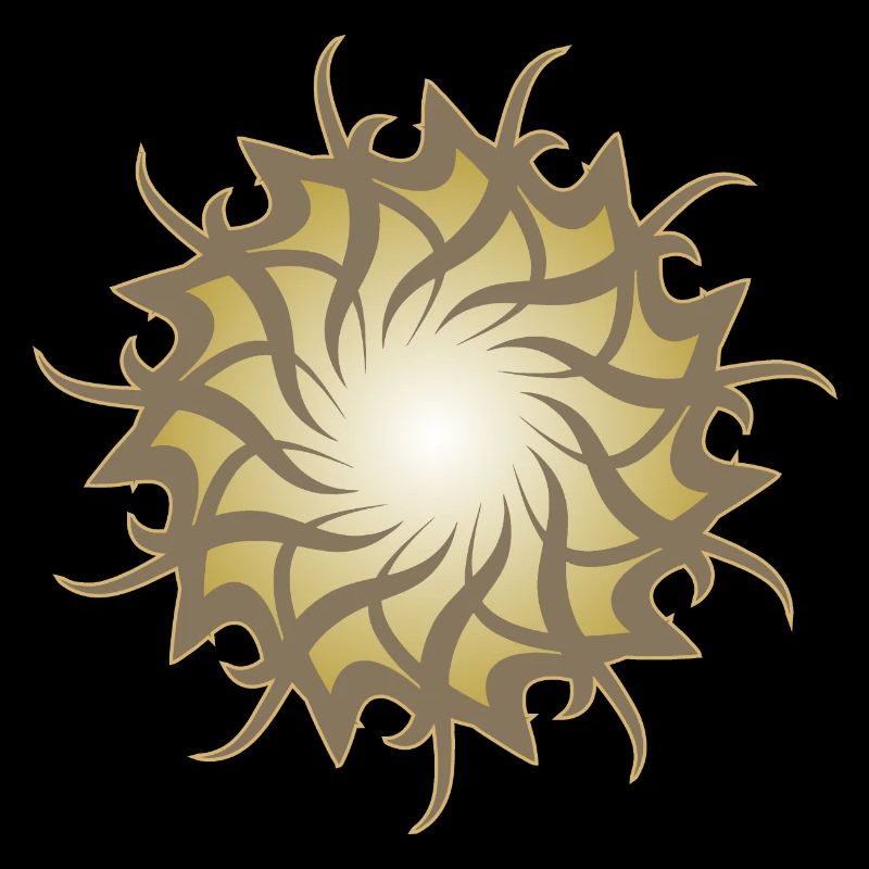 Esoteric 3d galaxy star sun
