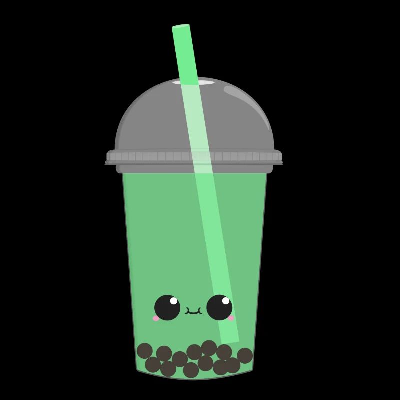 Kawaii Bubble Tea Kiwi