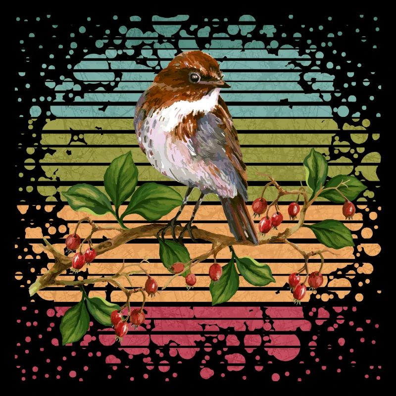 Bunter Vogel