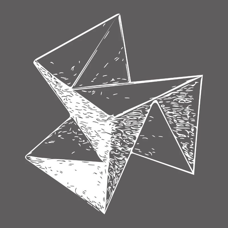 3d Vintage Triangle Cube Structure
