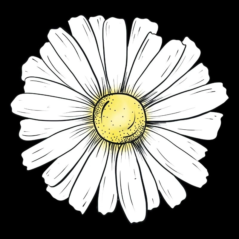 Minimalistisches Gänseblümchen