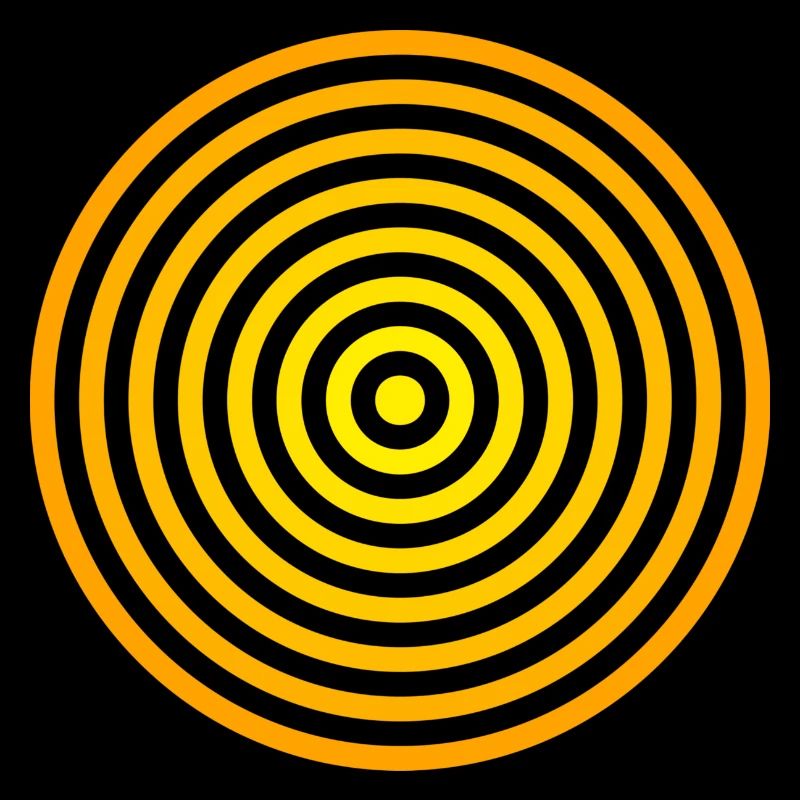 Abstract Orange and Yellow Circle