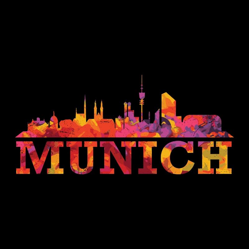Münchner Skyline Impression Souvenir-Geschenkidee