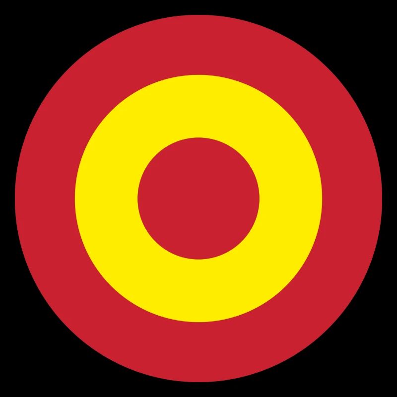 Spain Flag Round Target